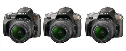 Sony  Alpha 230, Alpha 330  Alpha 380