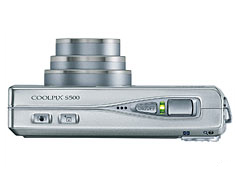 Nikon Coolpix S500 - вид сверху